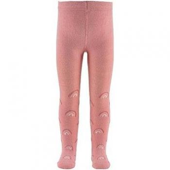 Collant opaco per bambina rosa arcobaleno