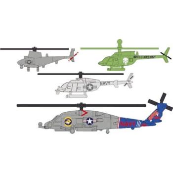 AFV Club 1/700 Modern ASW Helicopter Kit – MH‑60R, MQ‑8C, OH‑58D, RQ‑8B SE70010