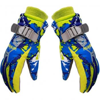 All‑Weather Cycling Gloves – Kid’s Anti‑Slip, Windproof, Printed Design