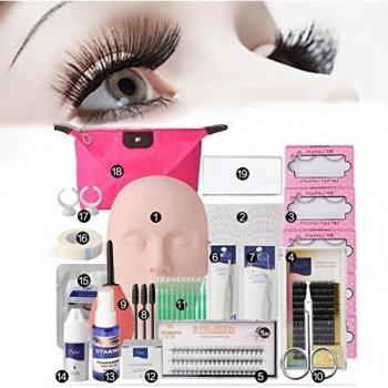 Luckyfine 19 Pezzi Kit di Extension per Ciglia