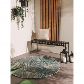Tapis rond Cleo bleu 120 cm