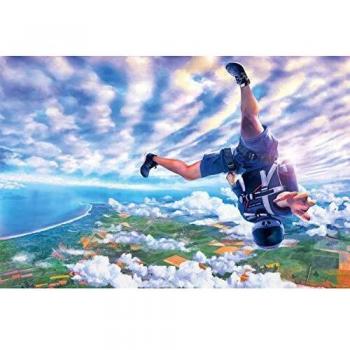 GREAT ART® XXL Fotoposter | 140 x 100 cm | Adrenalin Sky-Dive Wanddekoration