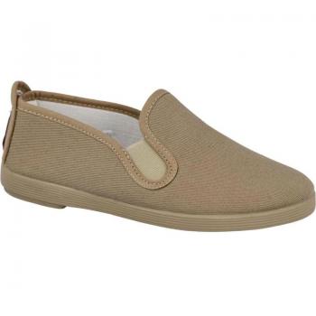 Zapatos de Lona Beige con Dos Elásticos Bubble Bobble 500