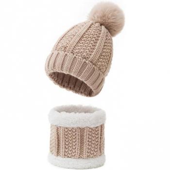 Adorable Kids' Skullies and Scarf Ring Combo