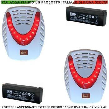 Lampeggiatore Sirena Esterna 1724/2475Hz 115dB