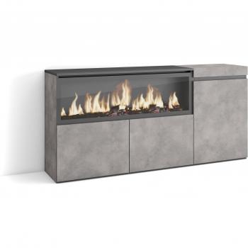 Elegante Kommode mit Elektrokamin
