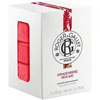 Roger & Gallet Gingembre Rouge 3 Savons Bienfaisants de 100 g