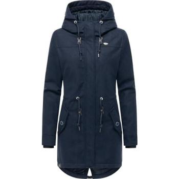 Wintermantel RAGWEAR Ellba Coat A YOUMODO – Damen, navy, 4XL, tailliert bis Oberschenkel
