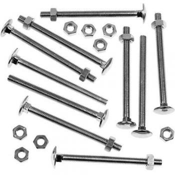 Zinc Plated Carriage Bolt M12 x 150 with Hex Nut Pack of 50