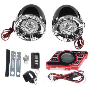 Motorcycle Stereo Speakers with Bluetooth and USB/TF