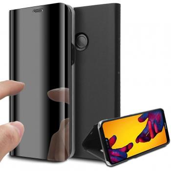 MP4 Telecom Coque Etui Housse pour Huawei p20 Lite Case Clear View Etui à Rabat Cover Flip Case Miroir Antichoc Téléphone Portable