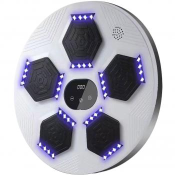 Pied de combat Bluetooth, sac de sable lumineux et musical, blanc