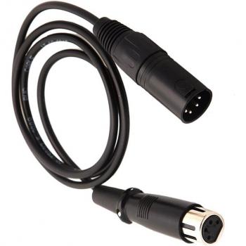 Câble d'alimentation 1M XLR 4 broches pour reflex numérique