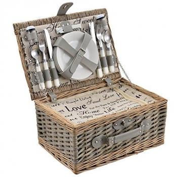 Set Picnic in Rami di Salice per 4 Persone
