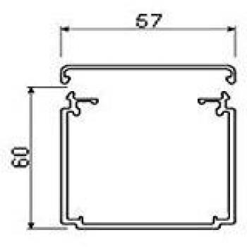 Canale Elettrico Hager Canalina Grigio Pietra 200 cm