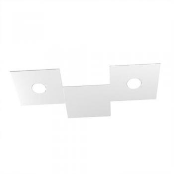 Applique Moderna Eccentrica 3 Moduli Metallo Grigio 2 Luci Gx53