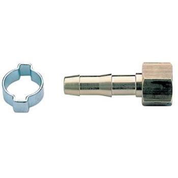 Douille de raccordement D10 pour chalumeaux avec écrou 16 x 150D et collier