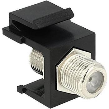 Delock 86350 Keystone Modul F Buchse > F Buchse schwarz