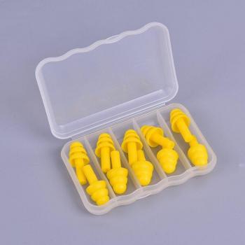 5 Pairs Silicone Swimming Ear Plugs