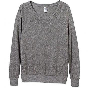 Alternative Apparel Women's Jersey Slouchy Pullover, Eco Grey, XL