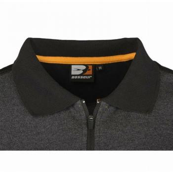 Bosseur Polo Trident en Gris Brezo y Negro Talla XXXL