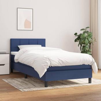 Boxspringbett 90x190 cm Blau mit Matratze von Vidaxl