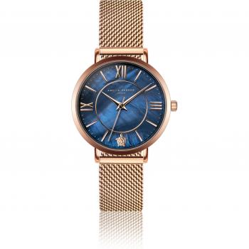 Amelia Parker Women's Petite Blue Mesh Watch