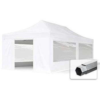 TOOLPORT 4x8m Aluminium Gazebo with Panorama Windows