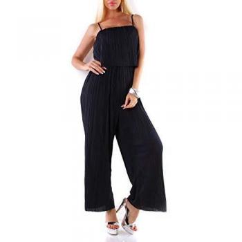 Langes Jumpsuit-Riemchen-Modell „Marlene“, Crinkle-Festival‑Look