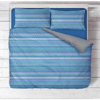 Housse de couette en pur coton Beatrice bleue 250x200 cm