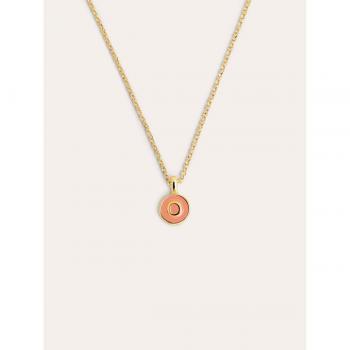 Collar Inicial Letra O en Plata de Ley 925 con Baño de Oro