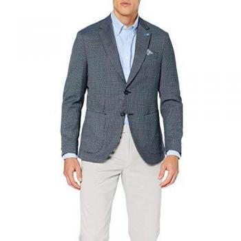 Pierre Cardin Herren Blazer Michel Futureflex Stretch mit Struktur Edles Karo Bicolor, Blau