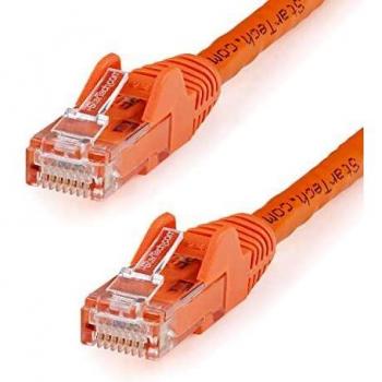 Câble Ethernet Cat6 15 m, couleur orange, sans crochet – StarTech