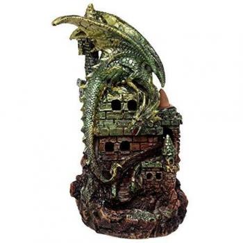 Emerald Dragon Castle LED Backflow Incense Burner