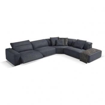 Beverly – Luxus-Ecksofa von Egoitaliano, erweiterter Sitzkomfort, elektrischer Entspannungsmodus