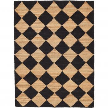 RugVista Jute Marron/Noir