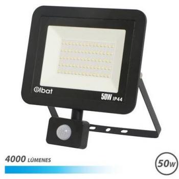 Elbat Foco LED Slim 50W con Sensor de Movimiento 4000lm