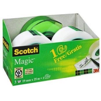 SCOTCH Klebeband Magic 3RL mit Handabroller