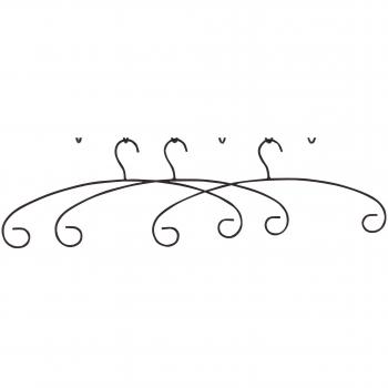 Moebel Direkt: Schwarzes 3er-Kleidungshalter-Set