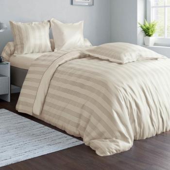 Coton Beige 260x240 – Housse de Couette Réversible