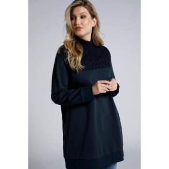 Abito Colletto Alto Blu Donna 60/62 – Ulla Popken