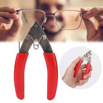 Abrazadera de tornillo para corte de gafas