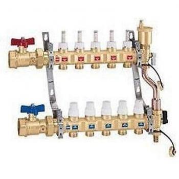 Caleffi 6686G5S1: Colector 1 F con 7 Tuberías de 3/4