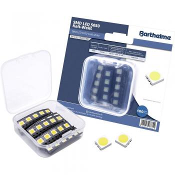 Kit led smd 5050 Bianco freddo 7000 mcd 120 ° 60 mA 3 v 100 pz. Bulk