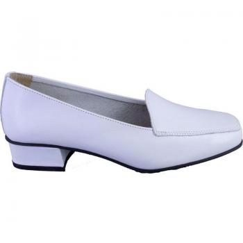DCHICAS 181 Zapatos de salón de mujer de piel blanca