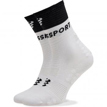 Calze di Compressione Compressport Mid V2.0 – Set Bianco/Nero