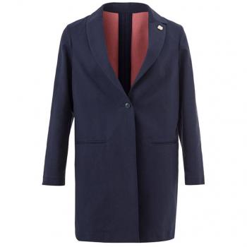 Lardini Chic Blue Cotton Jacket for Sophisticated Style, IT40|S