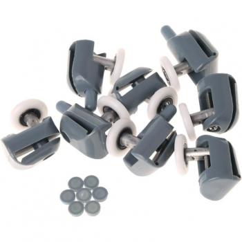 Rodillos para Puerta de Ducha, 8 Uds, Ruedas de Polea 25 mm, G25