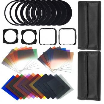 41 Uds de Lentes Cuadradas con Filtros ND y Adaptador