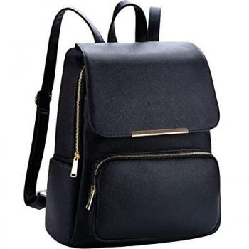 Mädchen‑Rucksack mit Lederoptik – Desigual, schwarz, Anti‑Diebstahl